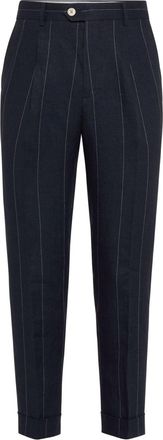 Brunello Cucinelli Pantaloni pliss&eacute; - Blu