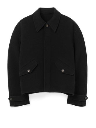 S&eacute;fr Relaxed Wool Jacket Black