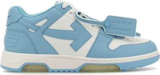 Off-white Two Tone Leather Out Of Office Sneakers