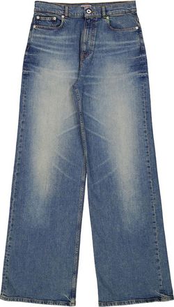 Kenzo Stretch Denim Ayame Wide Jeans, Size 29