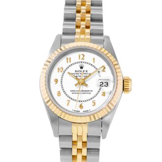Rolex Pre-owned Rolex Datejust 26 Automatic Chronometer White Dial Ladies Watch 69173 WAJ