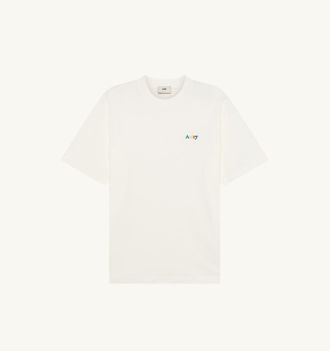 Autry T-SHIRT WITH MULTICOLOR LOGO UNISEX