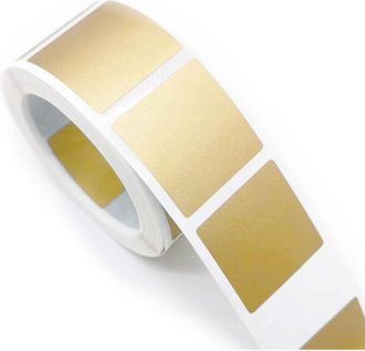 OEM Pegatinas Para Rascar Cuadradas 25x25mm Doradas X1000