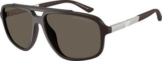 Emporio Armani EA4236U 6186/3 Mens Sunglasses Brown Size 59