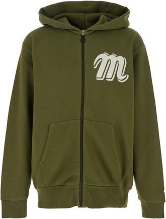 Moncler Green Logo Hood Sweatshirts