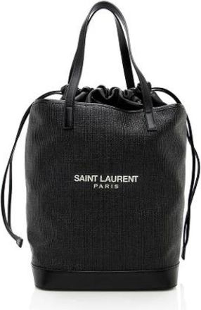 Saint Laurent Pre-owned Bucket Bags, female, Black, Size: ONE SIZE Pre-owned Bucket Bag