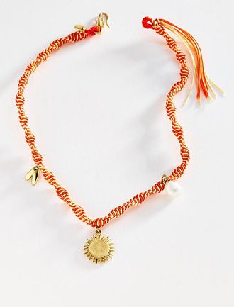 Alemais Calypso Macrame Charm Necklace