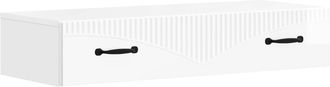 vidaXL Mesa Lateral Montada En La Pared 87,5 X 34,5 X 17 Cm Brillante Vidaxl