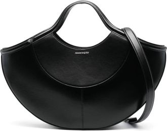 Alexander McQueen Black Leather Shopping Bag