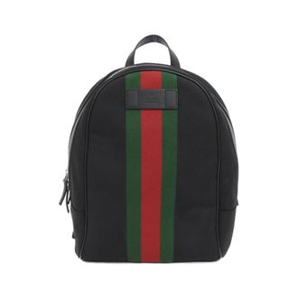 Gucci Black Canvas Backpack (Pre-Owned)