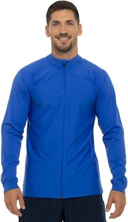 Coolibar Mens Long Sleeve Swim Jacket - UPF 50+ Sun Protection - Menorca in Baja Blue at Nordstrom, Size Medium