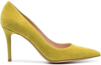Gianvito Rossi 85 Pump - female - Gianvito Rossi - Pumps - Green - 5 1/2 UK - Shoes