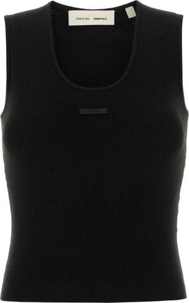 Fear of God Sleeveless Tops, female, Black, Size: XS Essentials Rib Tank