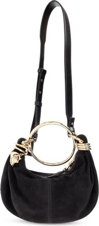 Chlo&eacute; Mini Bracelet Hobo Bag - Dames - Handtassen - Zwart - ONE Size - Leer - Tassen
