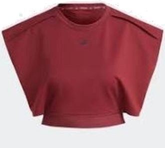 adidas (WMNS) adidas Power AEROREADY Crop Sleeveless T-Shirt Bugundy IM2708