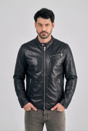 Freaky Nation Lederjacke FREAKY NATION Davis-FN, Herren, Gr. S, schwarz, 100% Leder, Jacken Lederjacke
