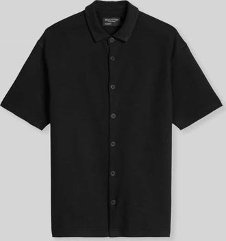 Marc O'Polo Loose Fit Freizeithemd aus Baumwoll-Mix in Black, Gr&ouml;&szlig;e XXXL