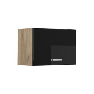 Vicco Armario Colgante R-line, Negro Brillo Intenso, 60 Cm Plano