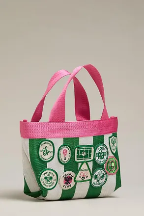 Maeve Mini Mesh Patch Tote