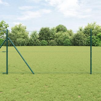 Berkfield Home Hexagon Fence Green 1x100 m Steel