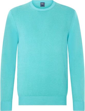 Fedeli Zachte en Veelzijdige Trui - Heren - Ronde hals truien - Blauw - L - Katoen - Truien & Vesten