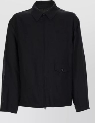 Our Legacy collared coat front pocket buttoned cuffs