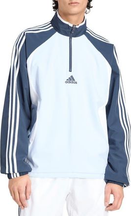 adidas Teamgeist Half-Zip Pullover in Crystal Sky// at Nordstrom, Size Xx-Large R