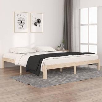 vidaXL Estructura De Cama Doble Sin Colch&oacute;n 180x200 Cm Vidaxl