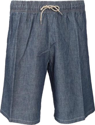 Original Vintage Denim Bermuda Shorts - Heren - Denim shorts - Blauw - XL - Denim - Korte Broeken