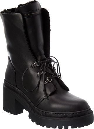 Giuseppe Zanotti Martini 50 Leather Platform Boot