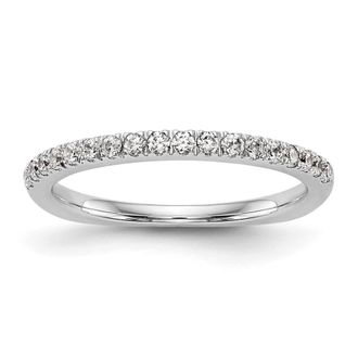 Diamond2Deal 14k Gold Lab Grown Diamond Wedding Band Ring 0.37Ct Clarity- VS Color- D-E