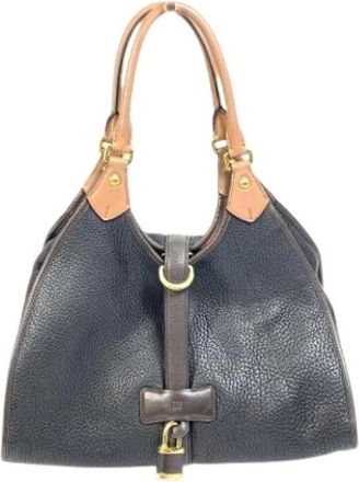 Loewe Pre-owned Handbags, female, Black, Size: ONE SIZE Pre-owned Leather handbags