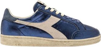 Diadora Prestige Metal Used - Dames - Sneakers - Blauw - 39 EU - Katoen - Schoenen