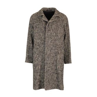 Tagliatore Loyd Ongevoerde Tweed Jas - Heren - Mantel - Grijs - L - Tweed - Jassen