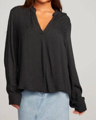Chaser Denver Blouse In Licorice