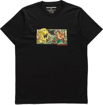 maharishi Samurai Tiger Print T-shirt - Heren - T-shirts - Zwart - S - Katoen - Tops