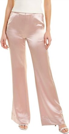 Something Navy Chloe Silky Trousers In Champagne