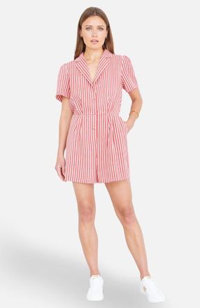 Yumi Stripe Retro Playsuit in Red at Nordstrom, Size 12