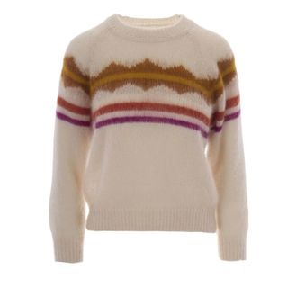 Isabel Marant Dames, Truien, Beige, Maat: S Wol