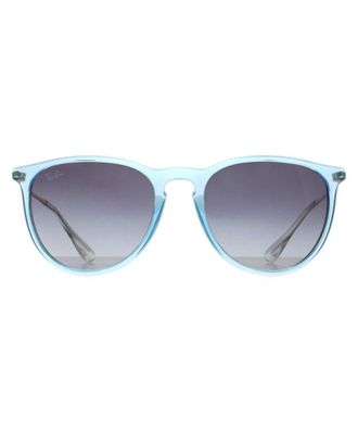 Ray-Ban Round Womens Transparent Light Blue Grey Gradient RB4171 Erika - One Size