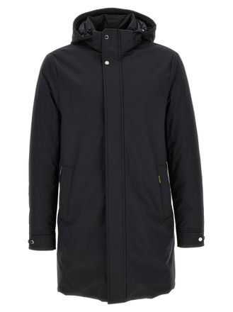 Moorer Dark Blue Hood Parka Jacket
