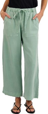 Bella Dahl Easy Pocket Crop Wide Leg Pants in Oasis Green at Nordstrom, Size X-Large