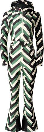 Perfect Moment Tignes Printed Shell ski Suit - Green - M (UK10)