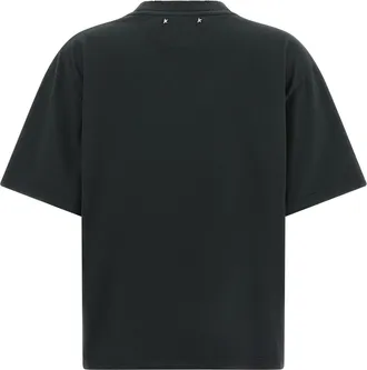 Golden Goose Crystal-Embellished Crew Neck T-Shirt - Black