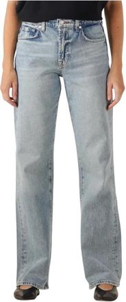 7 For All Mankind Tess Broek - Dames - Regular Fit Jeans - Blauw - W29 - Katoen - Jeans