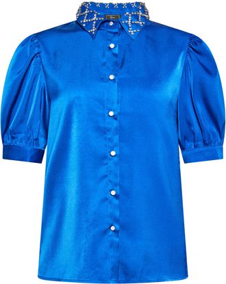 Faina overhemdblouse Dames KONING BLAUW