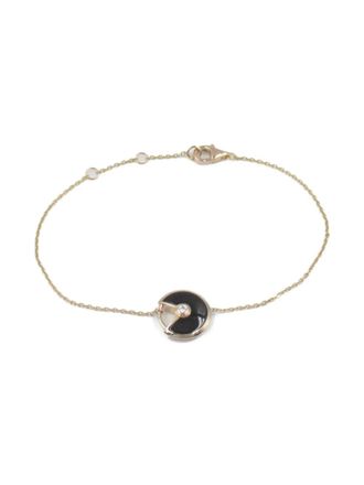 Cartier 10s 18kt rose gold Amulette onyx and diamond bracelet