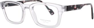 Face &agrave; Face Optical Glasses TRANSPARENT STRIPED GREEN HORIZONTAL