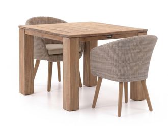Intenso Furniture Intenso Tropea/ROUGH-X 100cm dining tuinset 3-delig