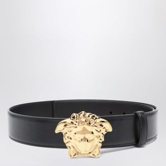 Versace Black belt with Medusa Head buckle